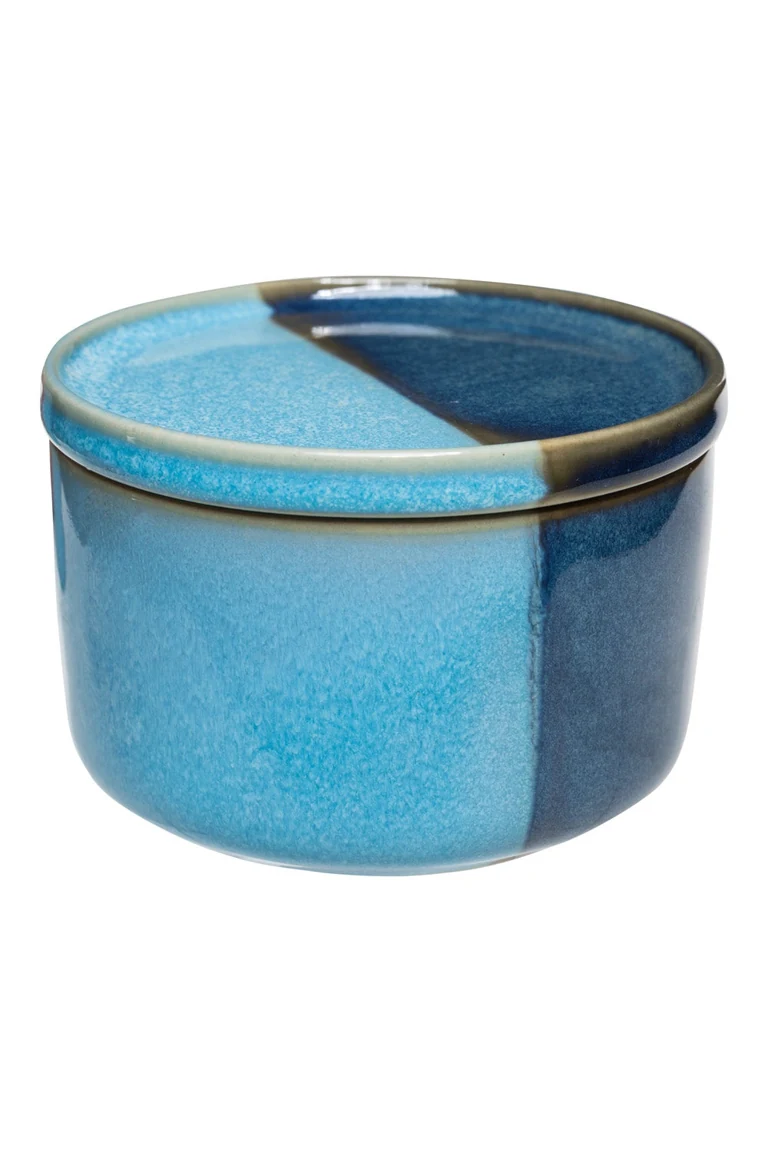 Original reference photograph of Blue glaze storage jar