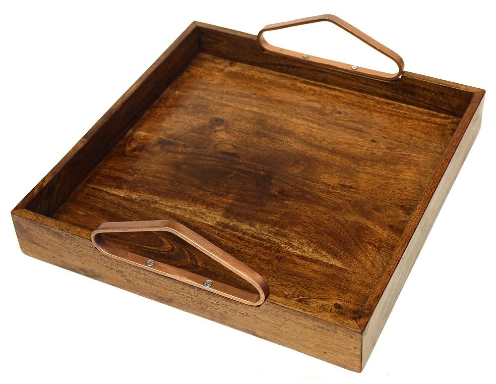 Original reference photograph of Copper-handle serving tray