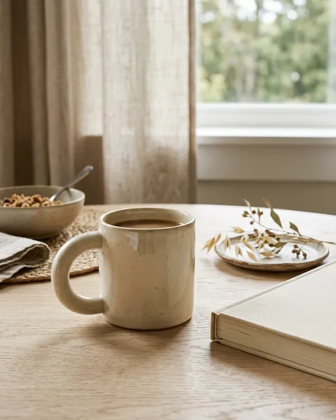 AI-generated fictional homeware demonstration: lifestyle