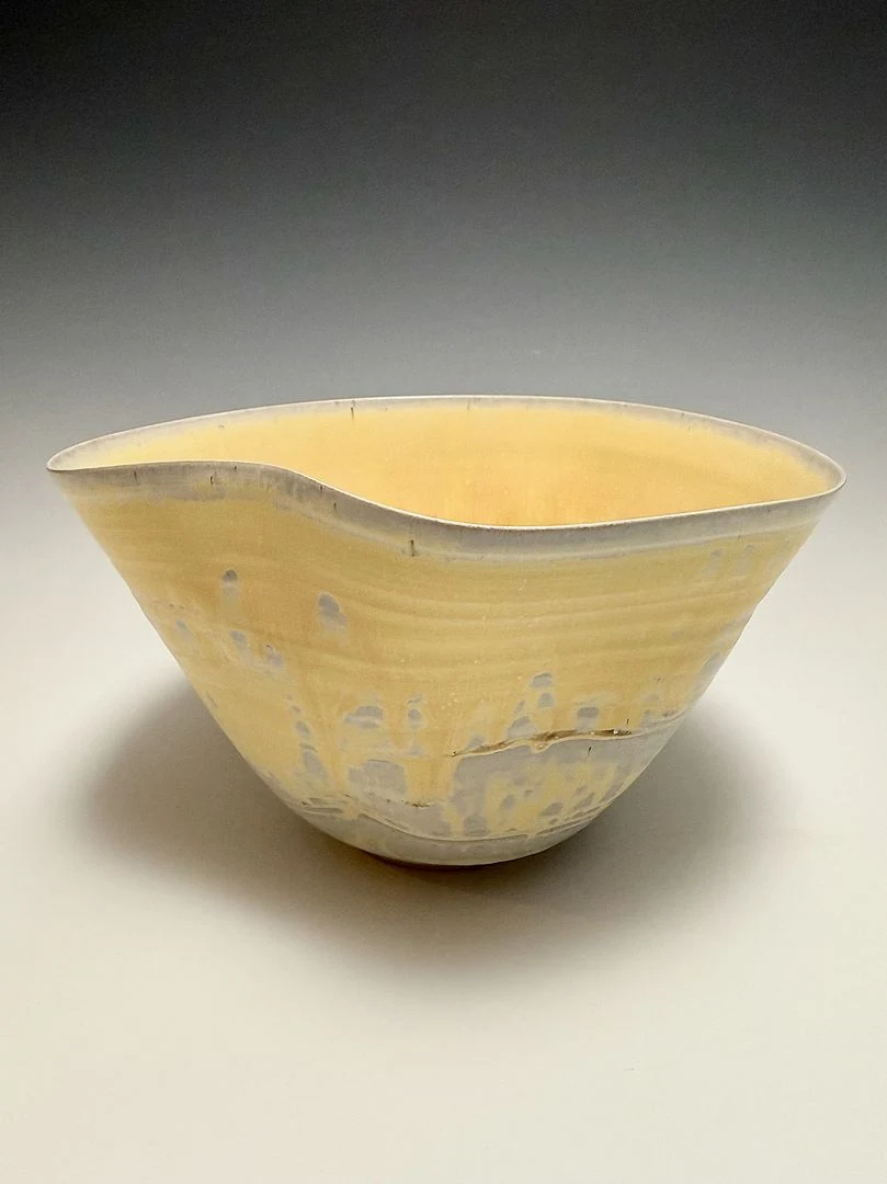 Original reference photograph of Ochre wave bowl