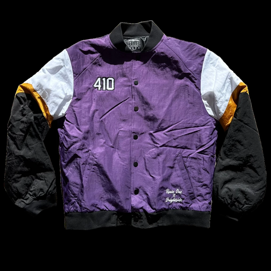 Original reference photograph of Purple varsity jacket