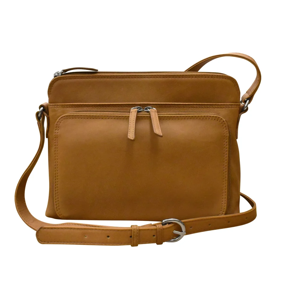 Original reference photograph of Saddle leather crossbody