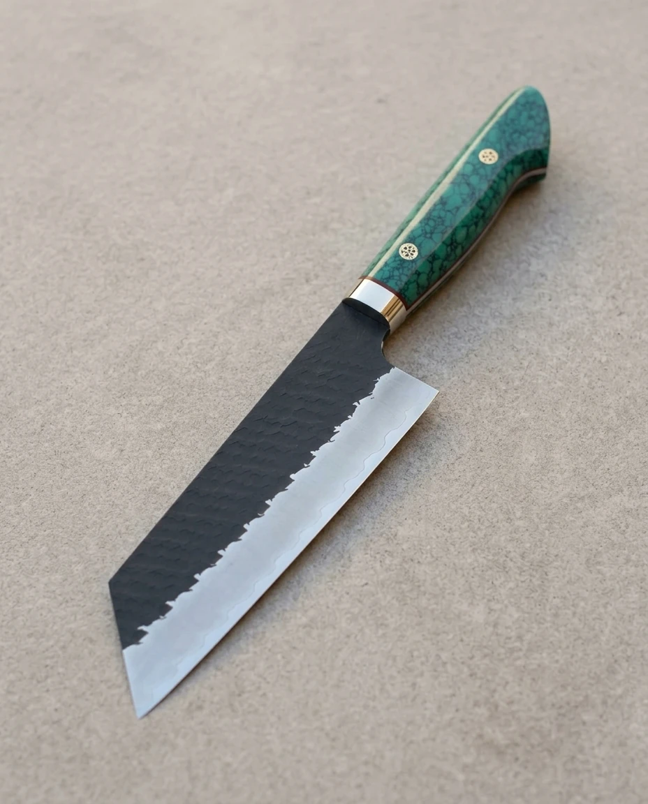 AI-generated turquoise nakiri photography: daylight, stone